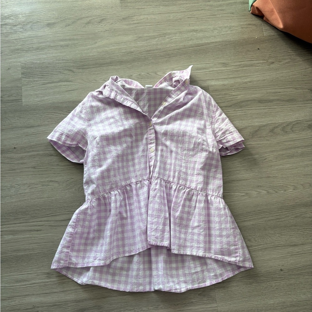 Pink Gingham Kids Shirt